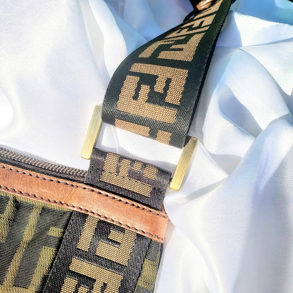 🐝SOLD FENDI ZUCCA MESSENGER CROSSBODY BAG🐝 - Picture 8 of 13
